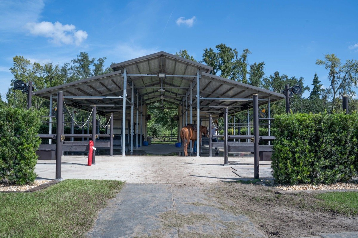 Windermere covered riding arena exterior