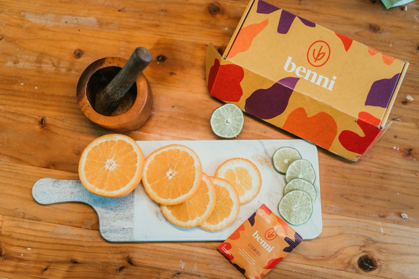 Supplement product flatlay