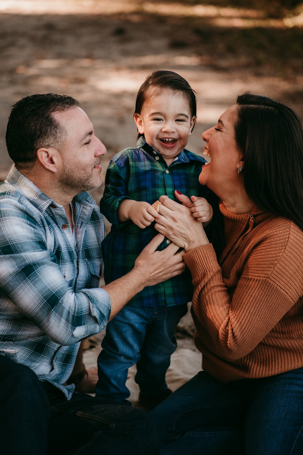 Family photography session outdoors