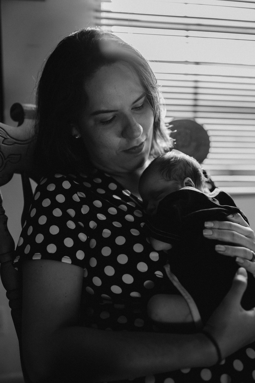 Newborn at home session